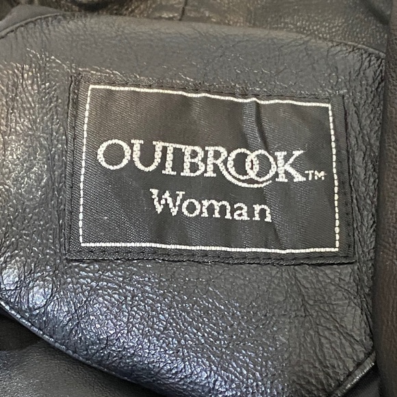 VNTG Outbrook Women's Black Leather Biker Jacket - Picture 2 of 6
